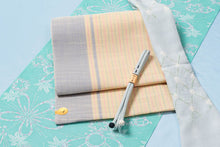 画像をギャラリービューアに読み込む, 着物 夏帯 名古屋帯 単衣 盛夏 カジュアル 麻 ストライプ 浴衣帯 浴衣 小紋