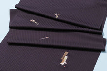 画像をギャラリービューアに読み込む, 着物 正絹 反物 未仕立て 小紋 刺繍 しゃれ着 お洒落 街着 跳び柄 袷 単衣 フルオーダー 仕立て 誂え 着物初心者 着付け カジュアル