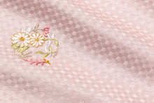 画像をギャラリービューアに読み込む, 着物 正絹 反物 未仕立て 小紋 刺繍 しゃれ着 お洒落 街着 跳び柄 袷 単衣 フルオーダー 仕立て 誂え 着物初心者 着付け カジュアル