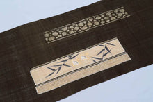 画像をギャラリービューアに読み込む, 野口 麻名古屋帯 石垣千鳥模様 夏帯 麻 普段 麻の帯 未仕立て 反物 染め帯