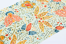 画像をギャラリービューアに読み込む, たちばな 多ち花 着物 夏 帯 麻 オランダ更紗模様 更紗 名古屋帯 染め帯 単衣 盛夏