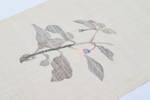 画像をギャラリービューアに読み込む, 着物 名古屋帯 新品 未使用 茄子 紗 西陣織 夏帯 盛夏 単衣