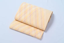 画像をギャラリービューアに読み込む, 夏帯 夏着物 盛夏 夏物 帯 紗 名古屋帯 未仕立て 単衣 浴衣 浴衣帯 暈流格子 正倉院平組