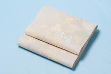 画像をギャラリービューアに読み込む, 着物 袋帯 正絹 袋帯 夏帯 夏着物 西陣 ぶどう 白 織 付下げ 小紋 無地