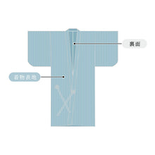 画像をギャラリービューアに読み込む, 道中着 単衣 国内手縫い仕立て 湯のし込み