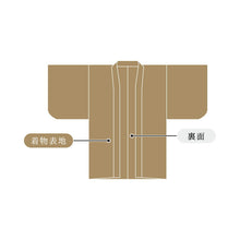 画像をギャラリービューアに読み込む, 男物羽織 単衣 国内手縫い仕立て 湯のし込み
