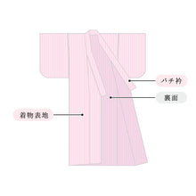 画像をギャラリービューアに読み込む, 木綿 バチ衿 国内手縫い仕立て 湯のし込み