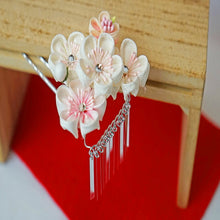 画像をギャラリービューアに読み込む, つまみ簪 つまみ 簪 縮緬 かんざし つまみ細工 花しおり 振袖 十三参り 成人式 かわいい ママ振り 髪飾り