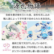 画像をギャラリービューアに読み込む, 浴衣 新品 源氏物語 反物 未仕立て 夏着物 お祭り 花火 レディース 生地 仕立て 単品 高級 染 上品 女性用 女物