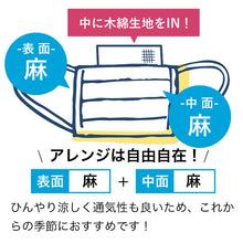 画像をギャラリービューアに読み込む, 【マスク生地 夏用 日本製】【本日発送】【即日発送】 マスク材料セット 麻 リネン ラミー 夏用マスク 夏用マスクキット 手作りマスクキット マスク地 手ぬぐい 夏用マスクキット ハンドメイド ますく 日本製 生地 洗える