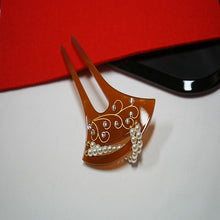 画像をギャラリービューアに読み込む, 簪 かんざし 鼈甲風 鼈甲 ヘアーピン ヘアーアクセサリー 髪飾り 着物