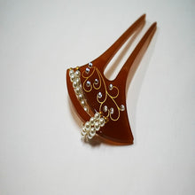 画像をギャラリービューアに読み込む, 簪 かんざし 鼈甲風 鼈甲 ヘアーピン ヘアーアクセサリー 髪飾り 着物