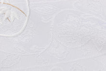 画像をギャラリービューアに読み込む, 留袖用 帯揚げ 白 黄変防止 唐織生地 地紋 刺しゅう 丹後ちりめん 上質 正絹100% 衿秀 刺繍 着物 袋帯 留袖 白 黒留袖 結婚式 フォーマル 正絹 結婚式用 通年 白い帯揚げ 単品 花嫁 母 礼装用 白地 ネオクラッセ加工シルク 色留袖 色留