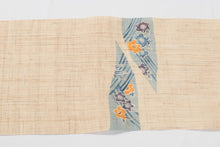 画像をギャラリービューアに読み込む, 野口 麻名古屋帯 藍紅型染め