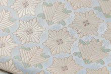 画像をギャラリービューアに読み込む, 西陣 斎城織物 名古屋帯 九寸 帯 未仕立て 青 水色 ブルー 九寸名古屋帯 反物 新品 なごや帯 お洒落 色無地 無地 付下げ 小紋 おしゃれ カジュアル