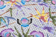 画像をギャラリービューアに読み込む, 紅型 琉球紅型 名古屋帯 九寸 沖縄 帯 未仕立て 青 水色 ブルー 九寸名古屋帯 反物 新品 なごや帯 お洒落 色無地 無地 付下げ 小紋 おしゃれ カジュアル