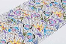 画像をギャラリービューアに読み込む, 紅型 琉球紅型 名古屋帯 九寸 沖縄 帯 未仕立て 青 水色 ブルー 九寸名古屋帯 反物 新品 なごや帯 お洒落 色無地 無地 付下げ 小紋 おしゃれ カジュアル