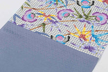 画像をギャラリービューアに読み込む, 紅型 琉球紅型 名古屋帯 九寸 沖縄 帯 未仕立て 青 水色 ブルー 九寸名古屋帯 反物 新品 なごや帯 お洒落 色無地 無地 付下げ 小紋 おしゃれ カジュアル