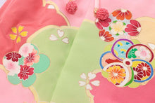 画像をギャラリービューアに読み込む, 日本製 被布コート 単品 七五三 着物 3歳 女の子 正絹 被布着 被布 初節句 衣装 絹100% 羽織り 和装 3歳 7歳 女の子 古典 正絹 きんちゃく キッズ 女の子 ガールズ 女児 七五三 日本製 衿秀 子供 初詣 桃の節句 防寒 子供 着物 正月 和服 和装 子ども用 ピンク 友禅模様