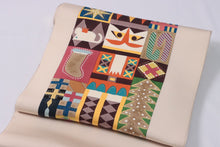 画像をギャラリービューアに読み込む, 名古屋帯 着物 九寸名古屋帯 しゃれ帯 小紋 無地 工芸キモノ野口 京都 野口 塩瀬 染帯