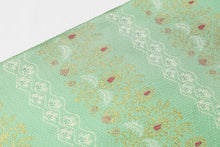 画像をギャラリービューアに読み込む, 名古屋帯 反物 正絹 ジェノバ装飾紋 緑 グリーン 誉田屋源兵衛 帯 未仕立て 九寸名古屋帯 なごや帯 おしゃれ カジュアル お洒落 高級 着付け レディース 色無地 無地 付下げ 小紋 無地 紬 木綿 きもの 着物 女性 和服 和装小物 着付け小物 単衣 袷
