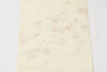 画像をギャラリービューアに読み込む, 名古屋帯 帯反物 梅垣織物 さくら 桜 クリーム色 名古屋帯 帯 未仕立て 九寸名古屋帯 なごや帯 おしゃれ カジュアル お洒落 高級 着付け レディース 小紋 無地 紬 木綿 きもの 着物 女性 和服 和装小物 着付け小物 単衣 袷