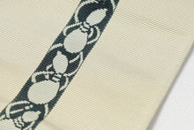 画像をギャラリービューアに読み込む, 博多帯 織屋にしむら 男性用帯 角帯 瓢模様 一本線 白 ホワイト 博多西村織物 正絹男物角帯 男物 男性用 夏帯 角帯 メンズ 帯 男性用 柄 おしゃれ 着物 夏紬 麻きもの ゆかた カジュアル 夏 男性 和装 和服 和装小物 着付け小物