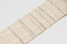 画像をギャラリービューアに読み込む, 着物帯 男性用帯 角帯 近賢織物謹製 宝来織 紙格子 白 ベージュ 男物 男性用 夏帯 角帯 メンズ 帯 男性用 柄 おしゃれ 着物 夏紬 麻きもの ゆかた カジュアル 夏 男性 和装 和服 和装小物 着付け小物