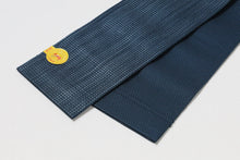 画像をギャラリービューアに読み込む, 西陣 男性用帯 角帯 本絹西陣織 上田織物 梨地網微塵織 絹100%藍色 ブルー 男物 男性用 夏帯 角帯 メンズ 帯 男性用 柄 おしゃれ 着物 夏紬 麻きもの ゆかた カジュアル 夏 男性 和装 和服 和装小物 着付け小物