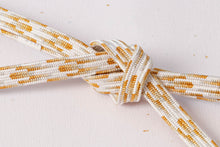 画像をギャラリービューアに読み込む, 帯締め 黒留袖 白 金 正絹 留袖 結婚式 色留袖 礼装 フォーマル 龍工房