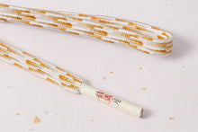 画像をギャラリービューアに読み込む, 帯締め 黒留袖 白 金 正絹 留袖 結婚式 色留袖 礼装 フォーマル 龍工房