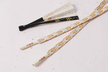 画像をギャラリービューアに読み込む, 帯締め 黒留袖 白 金 正絹 留袖 結婚式 色留袖 礼装 フォーマル 龍工房