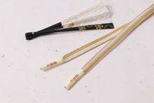 画像をギャラリービューアに読み込む, 帯締め 黒留袖 白 金 正絹 留袖 結婚式 色留袖 礼装 フォーマル 龍工房