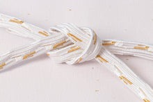 画像をギャラリービューアに読み込む, 帯締め 黒留袖 白 金 正絹 留袖 結婚式 色留袖 礼装 フォーマル 龍工房