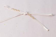 画像をギャラリービューアに読み込む, 帯締め 黒留袖 白 金 正絹 留袖 結婚式 色留袖 礼装 フォーマル 龍工房