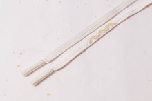 画像をギャラリービューアに読み込む, 帯締め 黒留袖 白 金 正絹 留袖 結婚式 色留袖 礼装 フォーマル 龍工房