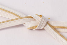 画像をギャラリービューアに読み込む, 帯締め 黒留袖 白 金 正絹 留袖 結婚式 色留袖 礼装 フォーマル 龍工房