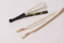 画像をギャラリービューアに読み込む, 帯締め 黒留袖 白 金 正絹 留袖 結婚式 色留袖 礼装 フォーマル 龍工房