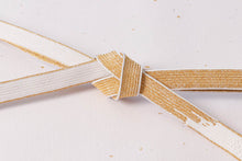 画像をギャラリービューアに読み込む, 帯締め 黒留袖 白 金 正絹 留袖 結婚式 色留袖 礼装 フォーマル 龍工房