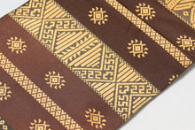 画像をギャラリービューアに読み込む, 半幅帯 正絹 幾何学模様 織悦 西陣織物 京都 博多帯 茶色 ブラウン 博多織 日本製 帯 細帯 着物 カジュアル 単衣 小紋 和服 和装 和装小物 着付け 小物 お洒落 女性用 レディース きもの 着物 高級 紬 小紋 木綿