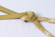 画像をギャラリービューアに読み込む, 帯締め 正絹 平組 龍工房 小紋 紬 木綿 付け下げ コーディネート 未使用 名古屋帯 おしゃれ 袷 単衣