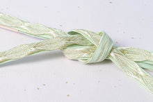 画像をギャラリービューアに読み込む, 帯締め 正絹 金糸 平組 薄グリーン 和小物さくら 帯〆 高級 袋帯 名古屋帯 着物 きもの 和装 着付け小物 和装小物 フォーマル 礼装用 色留め 訪問着 付け下げ 無地 小紋 結婚式用 婚礼 七五三 入学式 帯締 おしゃれ 日本製 国産