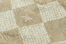 画像をギャラリービューアに読み込む, 染め帯 染帯 絞り 綸子 刺繍 名古屋帯 宝尽くし 付下げ 小紋 紬 お茶席 おめでたずく めでたい 未仕立て