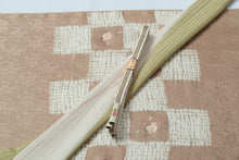 画像をギャラリービューアに読み込む, 染め帯 染帯 絞り 綸子 刺繍 名古屋帯 宝尽くし 付下げ 小紋 紬 お茶席 おめでたずく めでたい 未仕立て