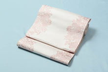 画像をギャラリービューアに読み込む, きもの 着物 博多織物 にしむら 洋花朱子文様 西村織物 名古屋帯 博多帯 単衣 袷