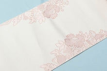 画像をギャラリービューアに読み込む, きもの 着物 博多織物 にしむら 洋花朱子文様 西村織物 名古屋帯 博多帯 単衣 袷