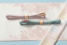 画像をギャラリービューアに読み込む, きもの 着物 博多織物 にしむら 洋花朱子文様 西村織物 名古屋帯 博多帯 単衣 袷