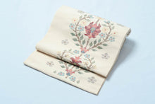 画像をギャラリービューアに読み込む, 名古屋帯 着物 きもの 西陣 捨松 八寸名古屋帯 お洒落 白 正絹