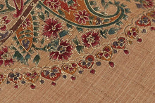 画像をギャラリービューアに読み込む, 名古屋帯 着物 九寸名古屋帯 しゃれ帯 小紋 無地 柿渋 唐草