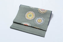 画像をギャラリービューアに読み込む, 着物 染帯 染め帯 名古屋帯 カジュアル 型染 染 紬 紅型 お洒落 おしゃれ